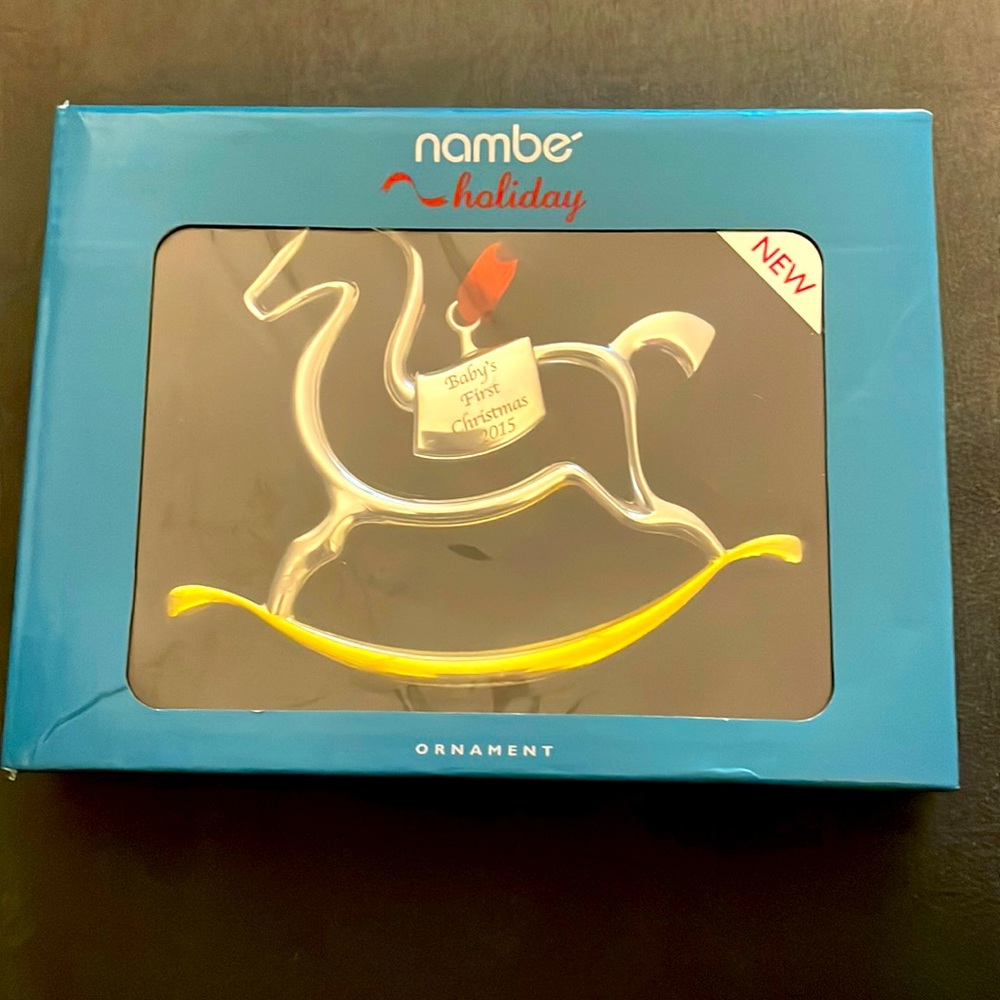 NWT NAMBE Baby’s First Christmas 2015 Ornament